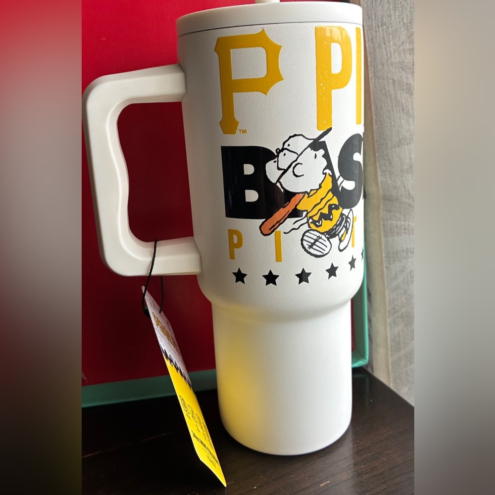 Peanuts White and Yellow Mug with Black Graphics 24oz. - Picture 6 of 12